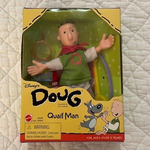 Disney’s Collectible Doug Quail Man Figure, Made by Mattel, New in Box
